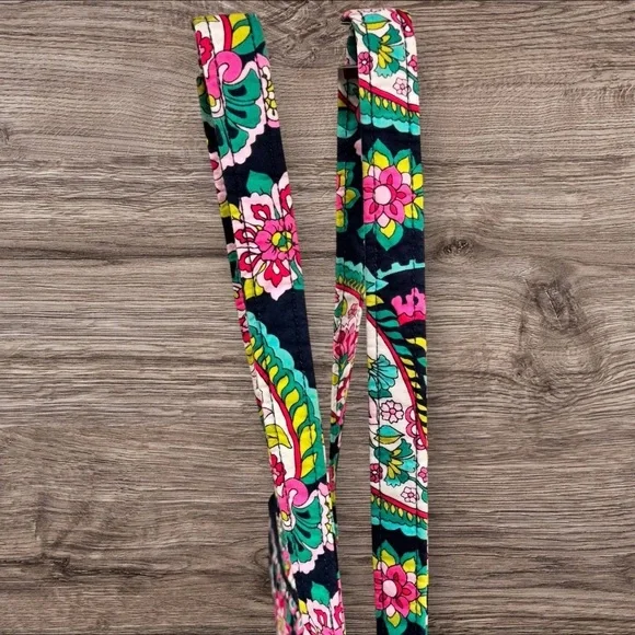 Vera Bradley Petal Paisley Tote Bag Handbag Purse - Picture 4 of 7